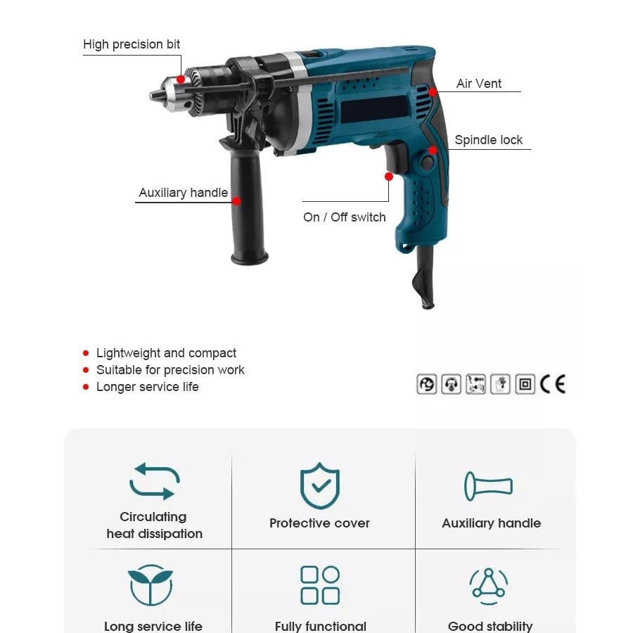 PowerHouse 13mm Electric Drill Machine
