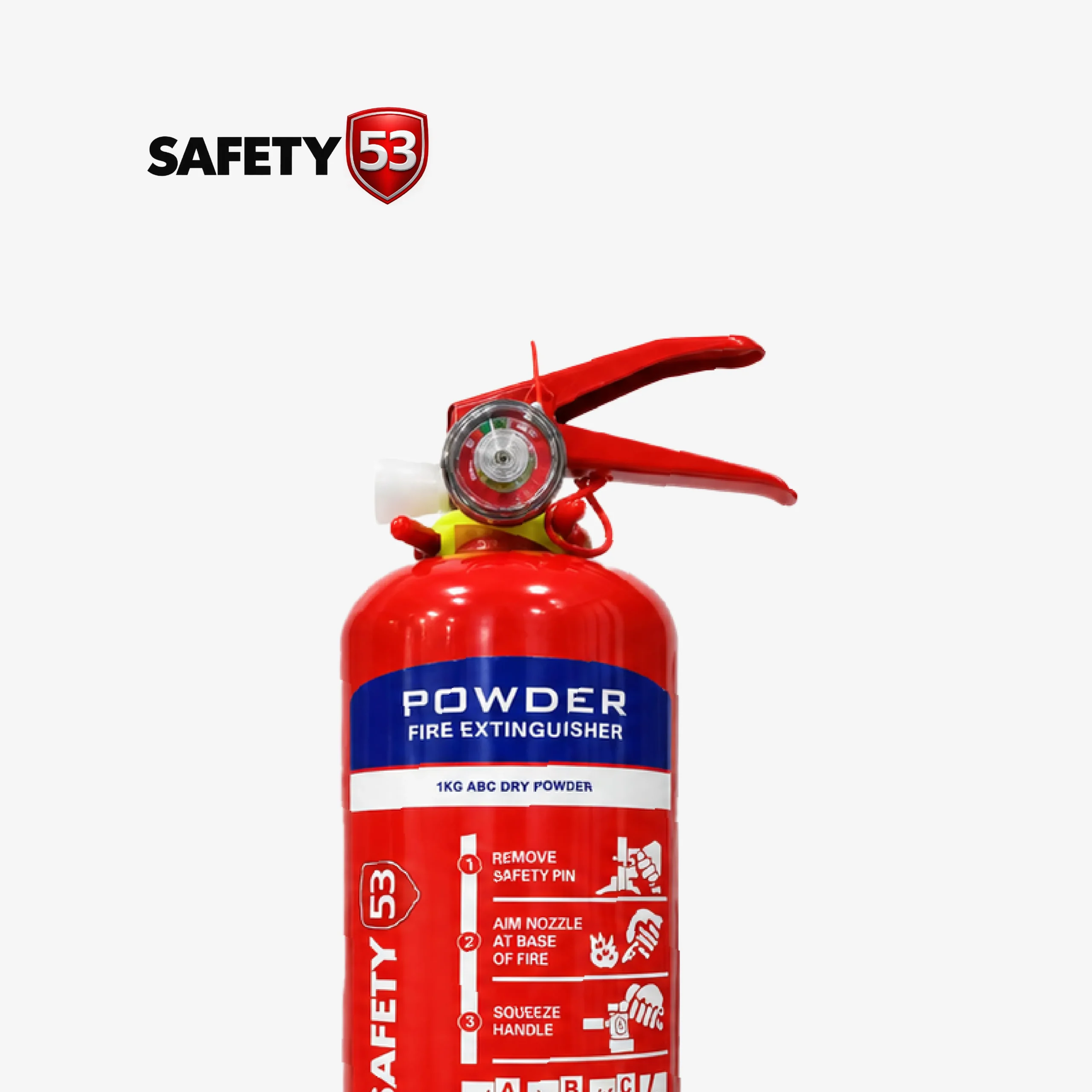 Safety 53 DCP/ABC 1 Kg Fire Extinguisher (Universal)