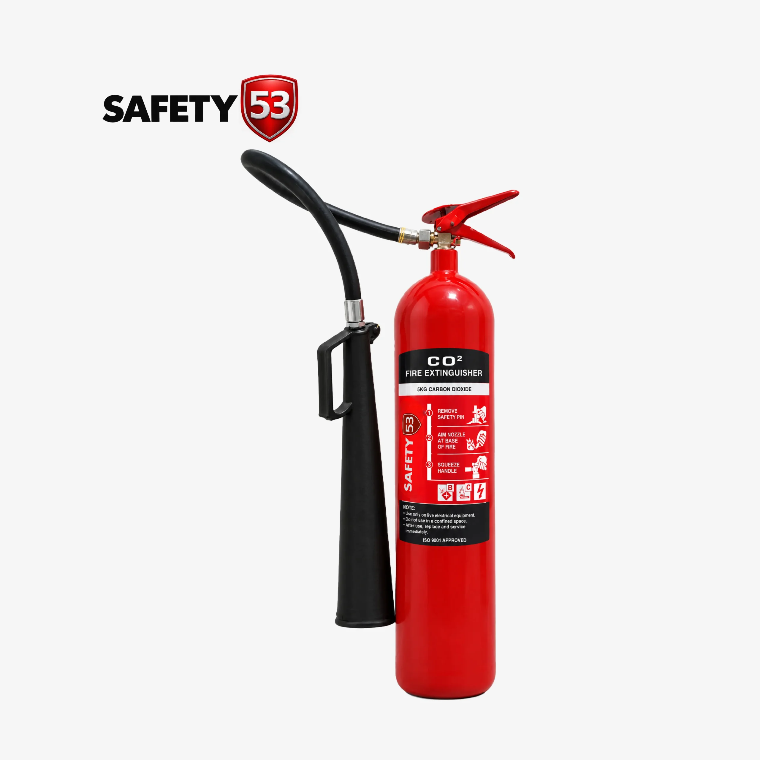 Safety 53 CO2 5 Kg Fire Extinguisher (Heavy Duty)